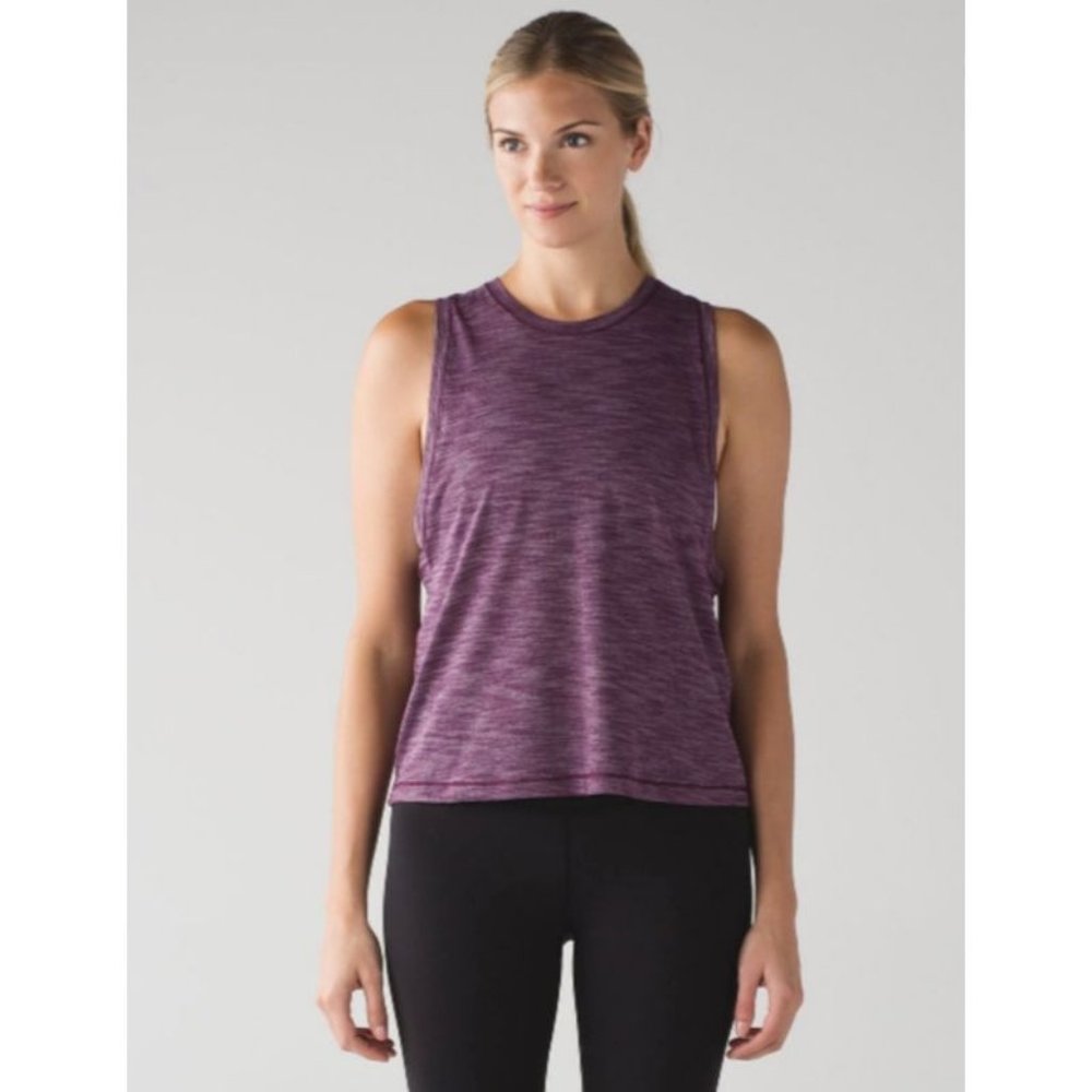 Lululemon Cardio Squad Tank II - Heathered Plum